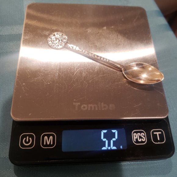 Vintage 925 Silver Spoon Taxco Mexico Souvenir Aztec Design 5.2g 3.5" - Picture 7 of 7